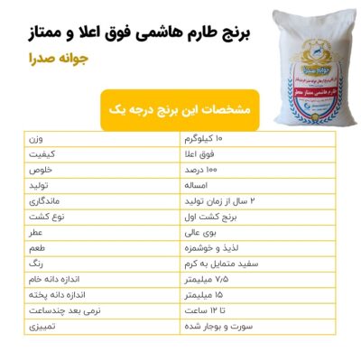 مشخصات طارم هاشمی ممتاز